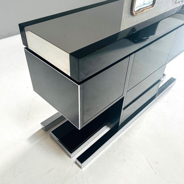 Room Divider Bar with Ottomans, 1970s, Set of 3 For Sale - Image 9 of 12