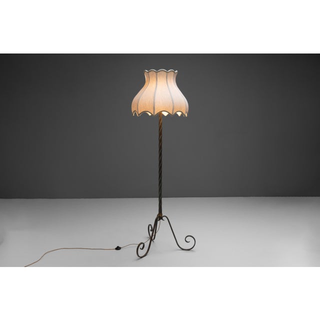 Mid-Century Modern Vintage Bronze Floor Lamp, 1970s For Sale - Image 3 of 8