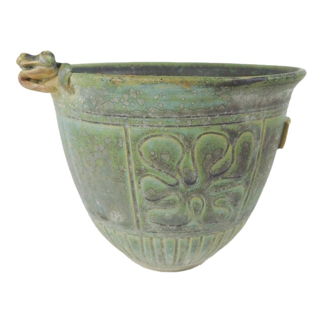 V Chin Celedon Porcelain Studio Pottery Frog Bowl Vorakit Chinookoswong For Sale