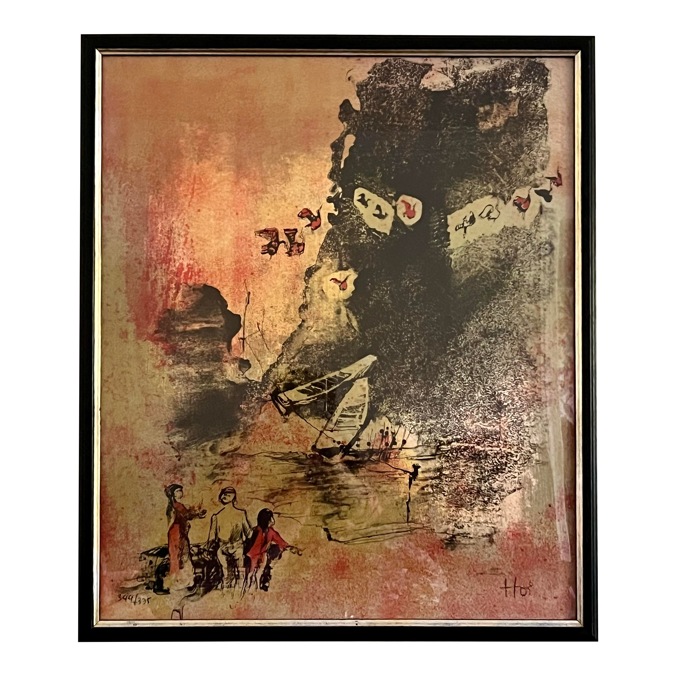 1970s Hoi LeBaDang Signed and Numbered C1974 Limited Lithograph