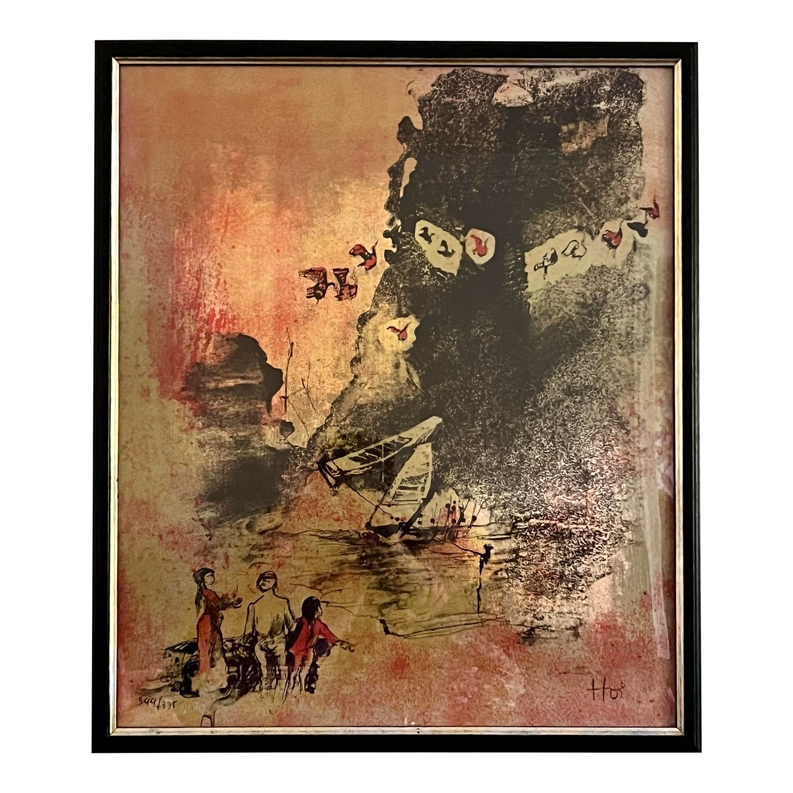 1970s Hoi LeBaDang Signed and Numbered C1974 Limited Lithograph