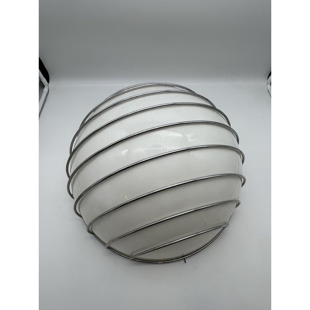Ceiling Light by Angelo Brotto for Esperia, 1970s, in Very Good conditions. Designed 1970 to 1979 This piece has an...