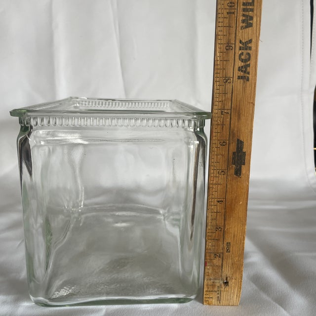 Art Deco 1920's Glass Battery Box Vase For Sale - Image 3 of 8