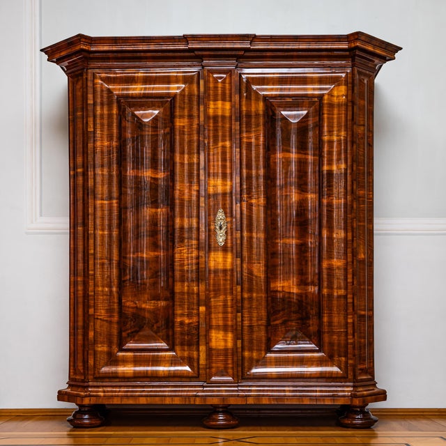 Baroque Serpentine Armoire, 1800s For Sale - Image 10 of 10