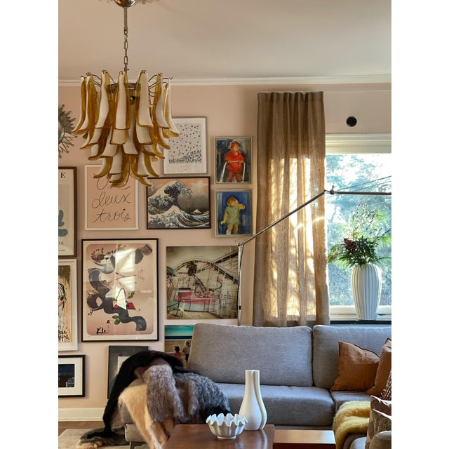 Murano Chandelier in the style of Mazzega For Sale - Image 6 of 10