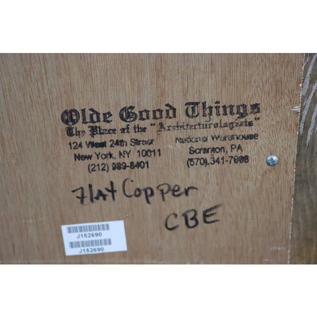 Olde Good Things Reclaimed Copper-Clad Wall Mirror For Sale - Image 11 of 11