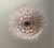 1990s Palmette Ceiling Light Four Levels with 163 Pink and Trasparent Glasses, 1990s For Sale - Image 5 of 18