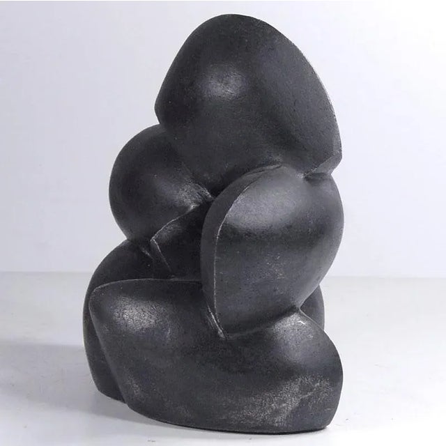 Abstract Patinated Plaster Sculpture, 1980s For Sale - Image 4 of 10