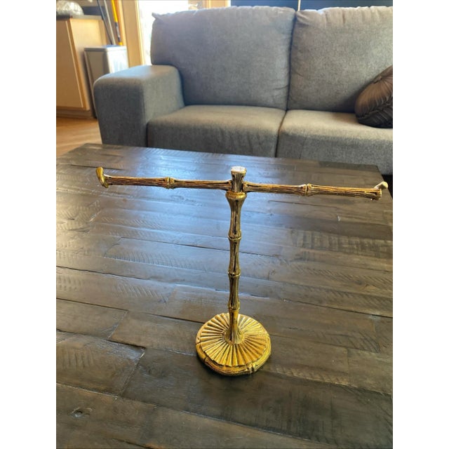 Vintage Mid Century Modern Christmas Gift Jewelry Display or Luxurious Towel Holder For Sale - Image 4 of 7