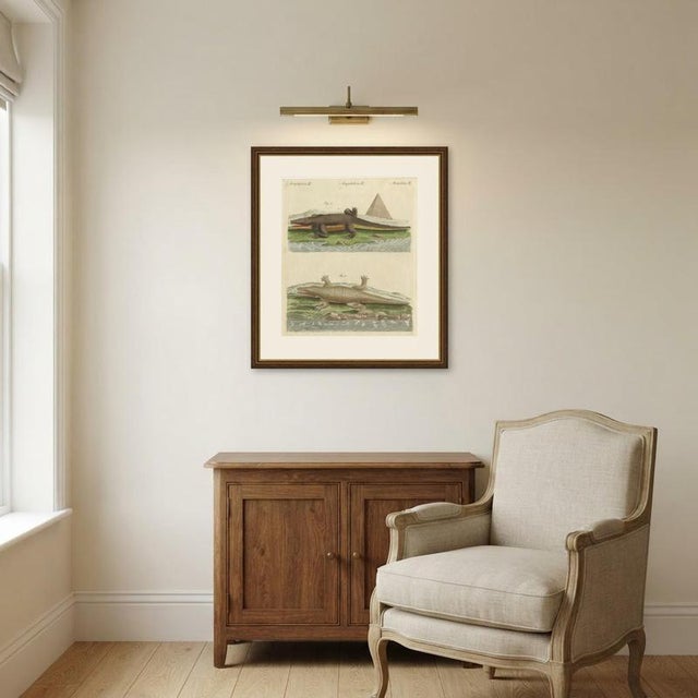 Bertuch, Crocodiles with an Egyptian Pyramid, 1805, Print For Sale - Image 11 of 12