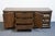 Wood Century Furniture Solid Oak Spanish Mediterranean 76" Triple Door Dresser For Sale - Image 7 of 14