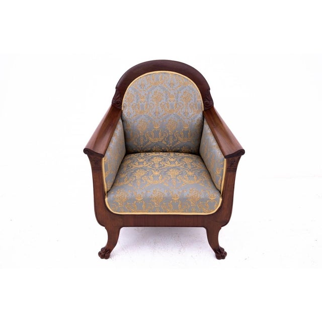 Brown Biedermeier Armchairs, Northern Europe, 1880, Set of 2 For Sale - Image 8 of 15