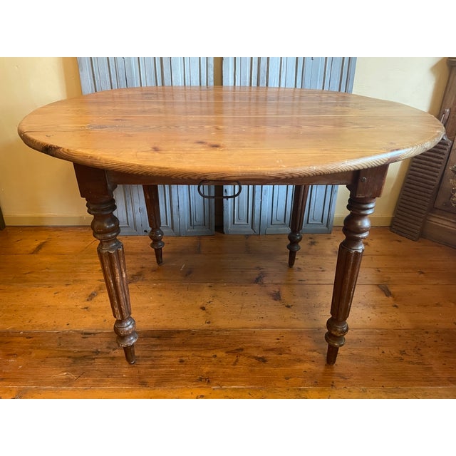 Antique French Drop-Leaf Table, 1890s For Sale - Image 6 of 18