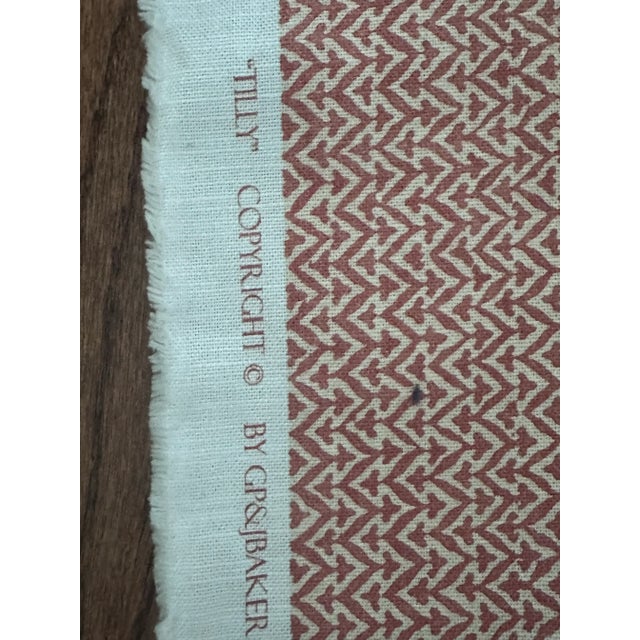 Textile G P & J Baker bp11004.450.0 Tilly Red Fabric 7 Yards For Sale - Image 7 of 8