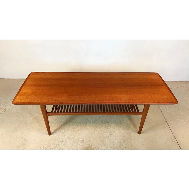 Large Mid-Century Danish Teak Coffee Table, 1960s For Sale - Image 9 of 18