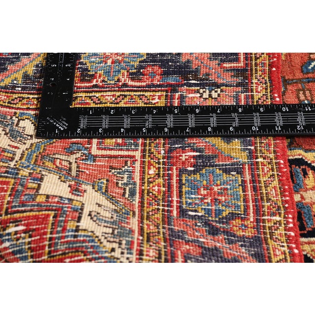 Textile Vintage Persian Heriz Rug, 02'08 X 04'04 For Sale - Image 7 of 10