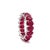 14k White Gold Natural Ruby Eternity Band, Size 6.5 For Sale In New York - Image 6 of 9