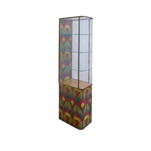 Art Deco Deco Magical Brass and Glass Vitrine 1930's For Sale - Image 3 of 4