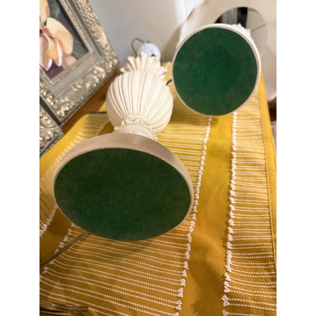 Mid 20th Century Charming Neoclassical Hollywood Regency Table Lamp Pair For Sale - Image 5 of 7