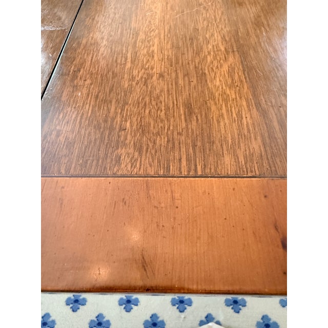 Vintage Kittinger Pedestal Dining Table With Brass Casters For Sale In Washington DC - Image 6 of 16