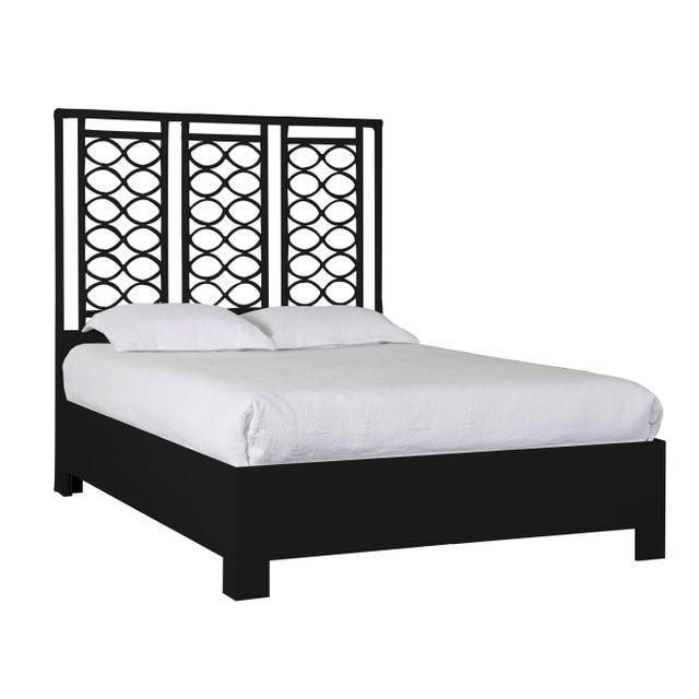 Wood Infinity Bed Queen - Black For Sale - Image 7 of 7