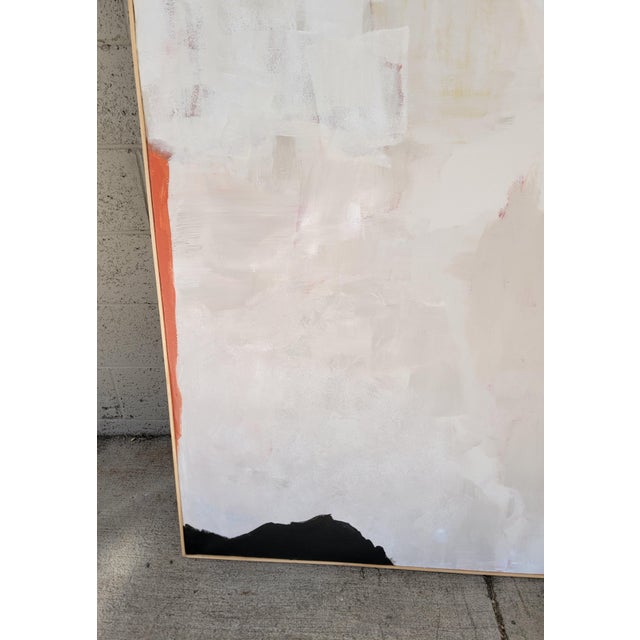 White Large-Scale Modern Abstract Painting White Primary Color For Sale - Image 8 of 11