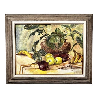 Vintage Dott Beeson Fruit Still Life Painting For Sale