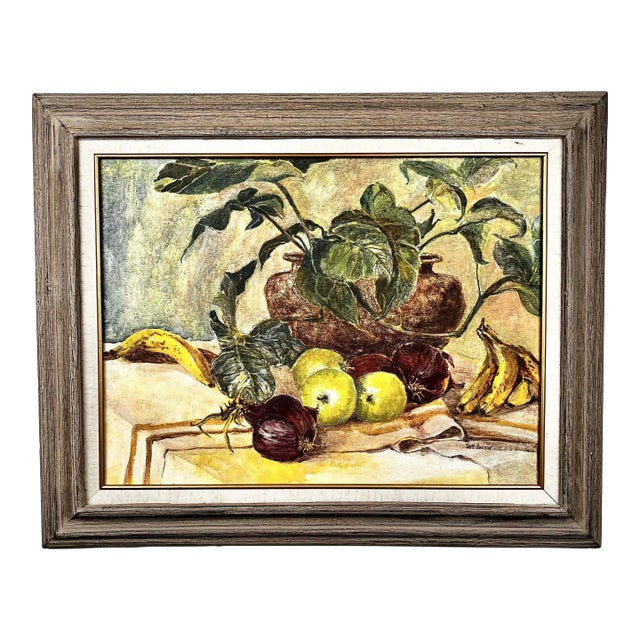 Vintage Dott Beeson Fruit Still Life Painting For Sale