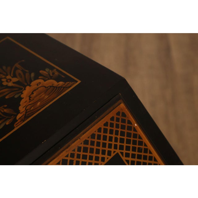 Queen Anne Style Chinoiserie Slant Front Writing Desk For Sale - Image 13 of 18