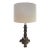 18th Century Old World Carved Baroque Influence Candlestick Lamp For Sale