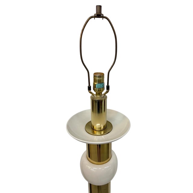 1970s 1970s Mid-Century Modern Parzinger Style Brass Floor Lamp For Sale - Image 5 of 7