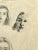 David Adickes Double Sided Early Modern Black & White Figurative Pencil Drawing Study of Doris, Mid 20th Century For Sale In Houston - Image 6 of 11