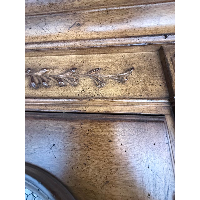 Vintage French Country Provincial Fruitwood Armoire Wardrobe For Sale - Image 11 of 12
