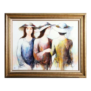 Charles Lanier, Three Sisters, Painting