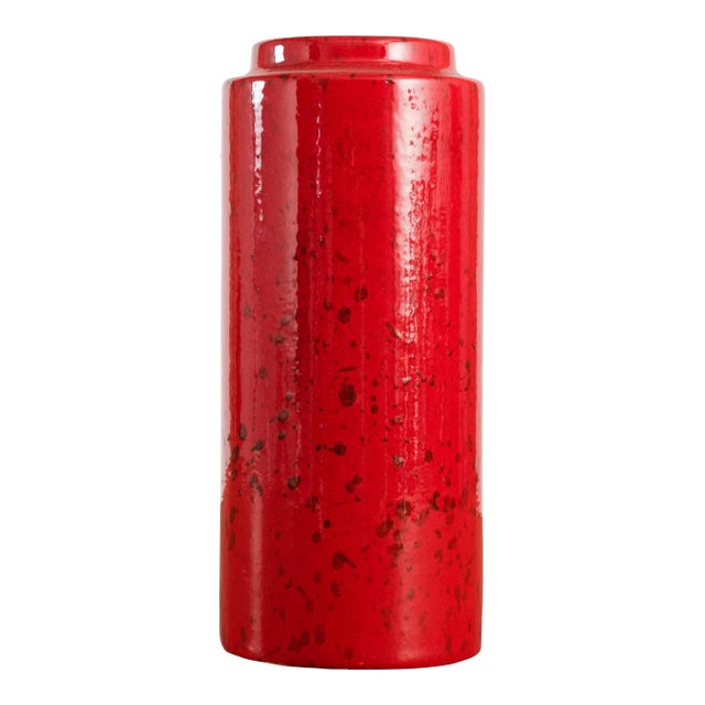 1960s Cylindrical Vase by Scheurich, West Germany For Sale