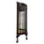 Early 20th Century Antique English Edwardian Demi-Lune Glazed Vitrine Cabinet For Sale - Image 6 of 9