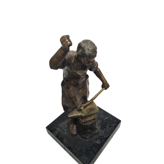 Sculpture of the Smith, Poland, 1950s For Sale - Image 4 of 17