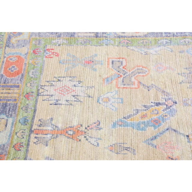Turkish Modern Turkish Oushak Rug 5'7" x 7'3" For Sale - Image 3 of 10