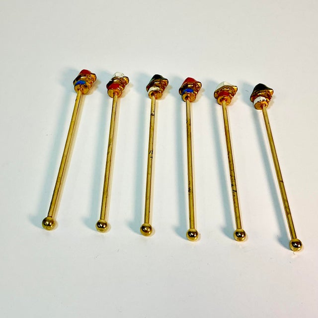 Early 1900s Antique Boho Chic French Soldiers Swizzle Sticks - Set of 6. For Sale - Image 10 of 10