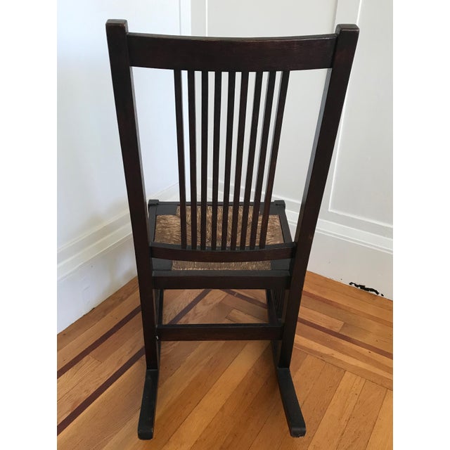 Antique Gustav Stickley Spindle Rocking Chair Circa 1905 Chairish
