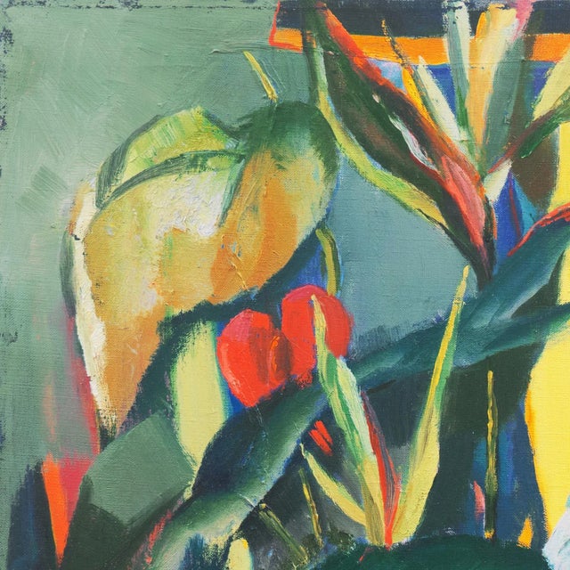 'Birds of Paradise, Hawaii' by Ethelyn Cobb, 1962, Mid-Century, New York Woman Artist, Woodstock, Art Students League For Sale In Monterey, CA - Image 6 of 10