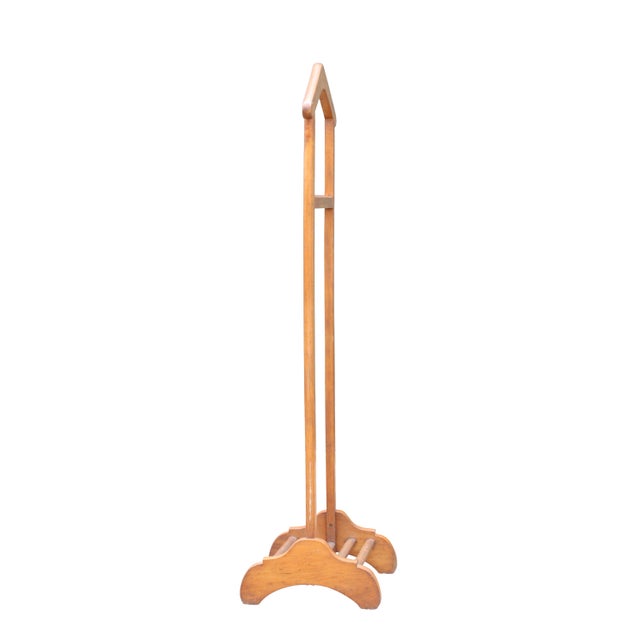 Mid-Century Modern Mid-Century Modern Sculptural Wood Gentleman's Valet Stand, 1960s For Sale - Image 3 of 11