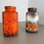 Fat Lava Orange Pottery Vases from Scheurich, Germany, 1970s, Set of 2 For Sale - Image 16 of 18