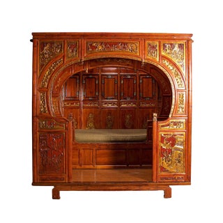 Mid 19th Century Antique Chinese Wedding Bed For Sale