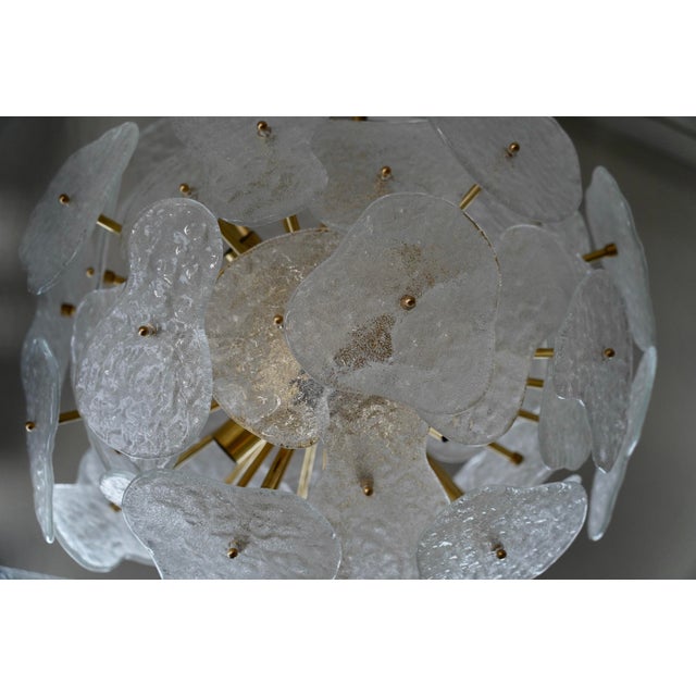Gold Clear Murano Glass Sputnik Pendant, 2000 For Sale - Image 8 of 10