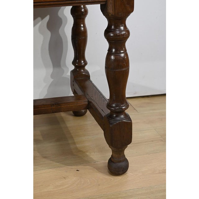 Louis XIV Style Oak Farm Table, Mid 19th Century For Sale - Image 10 of 18
