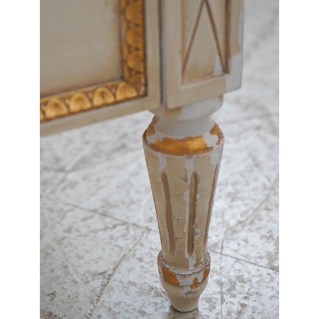 Wood Pair of Louis XVI Cane Twin Beds For Sale - Image 7 of 14