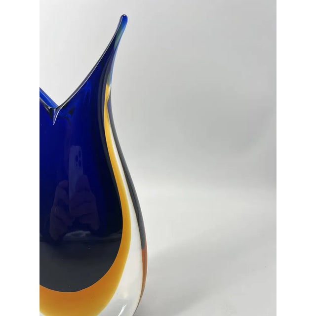 Submerged Wings Vase by 1295 Murano For Sale - Image 4 of 6