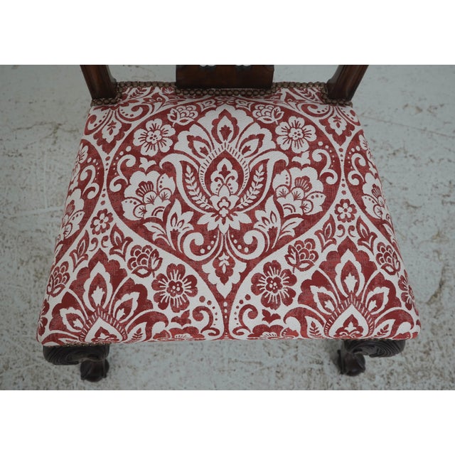 Set of 6 Mahogany Chippendale Style Dining Chairs For Sale - Image 9 of 18