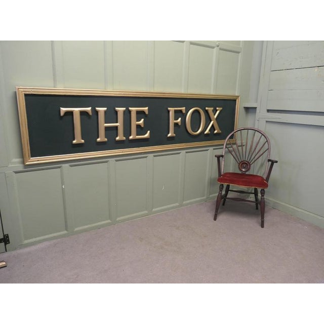 Large The Fox Pub Sign, 1960 For Sale - Image 4 of 6